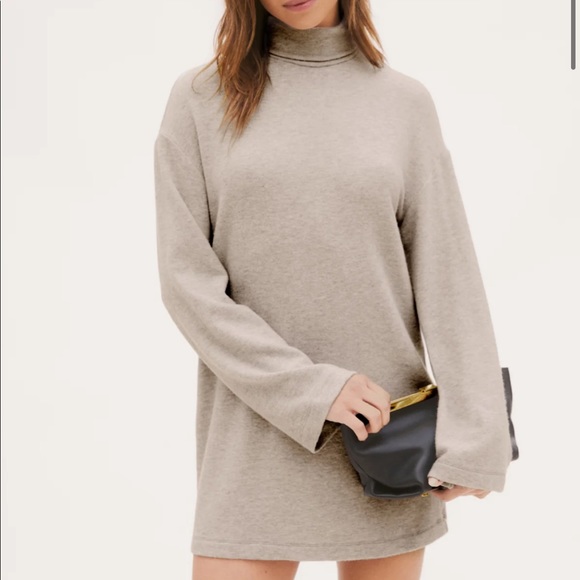 Reformation Aspen Dress Heather Gray - Picture 1 of 5